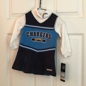 Chargers cheerleader outfit